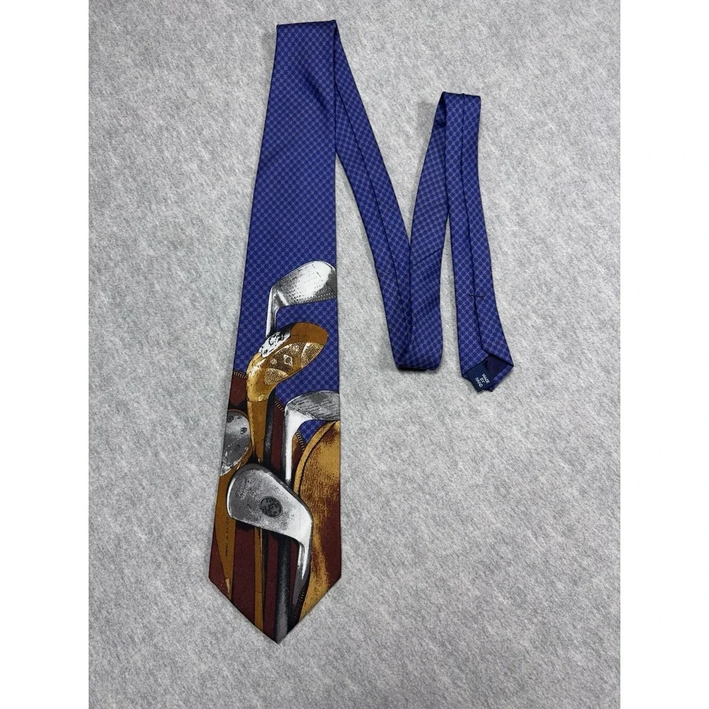 RARE Vintage Polo by Ralph Lauren for Nordstrom Tie Made In USA Golf Clubs
